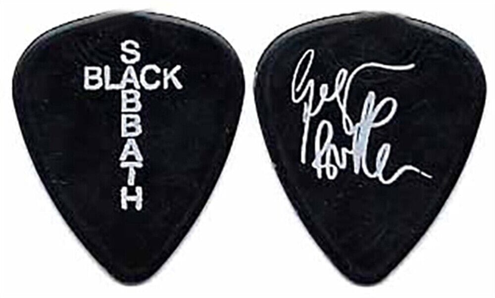 Black Sabbath 2001 Ozzfest tour Geezer Butler signature imprint band ...