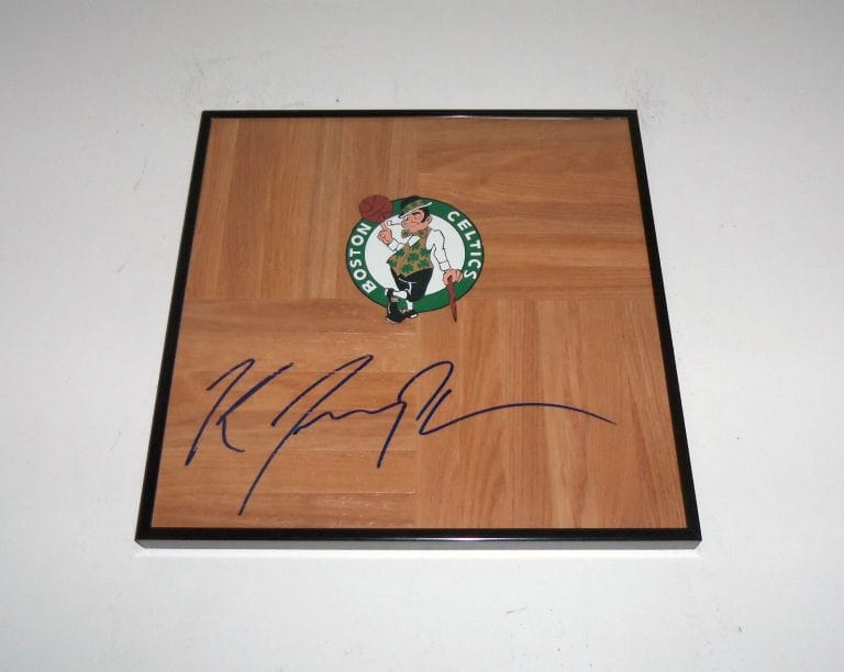 BOSTON CELTICS KRIS JOESPH SIGNED AUTOGRAPHED FRAMED BASKETBALL FLOOR COA
 COLLECTIBLE MEMORABILIA