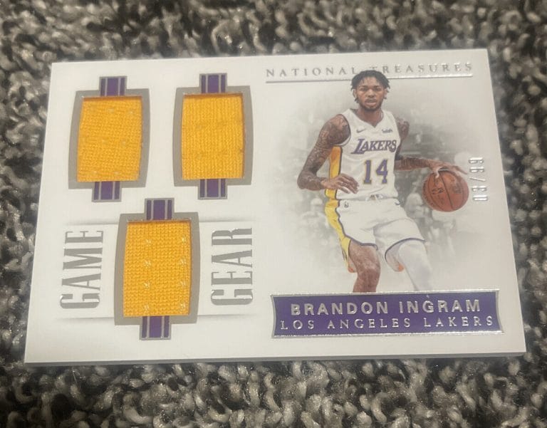 BRANDON INGRAM 2017-18 NATIONAL TREASURE GAME GEAR TRIPLE PATCH /99 SP COLLECTIBLE MEMORABILIA