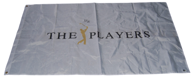 BUBBA WATSON SIGNED (PLAYERS CHAMPIONSHIP) 3X5 GOLF FLAG BECKETT BAS AD27305
 COLLECTIBLE MEMORABILIA