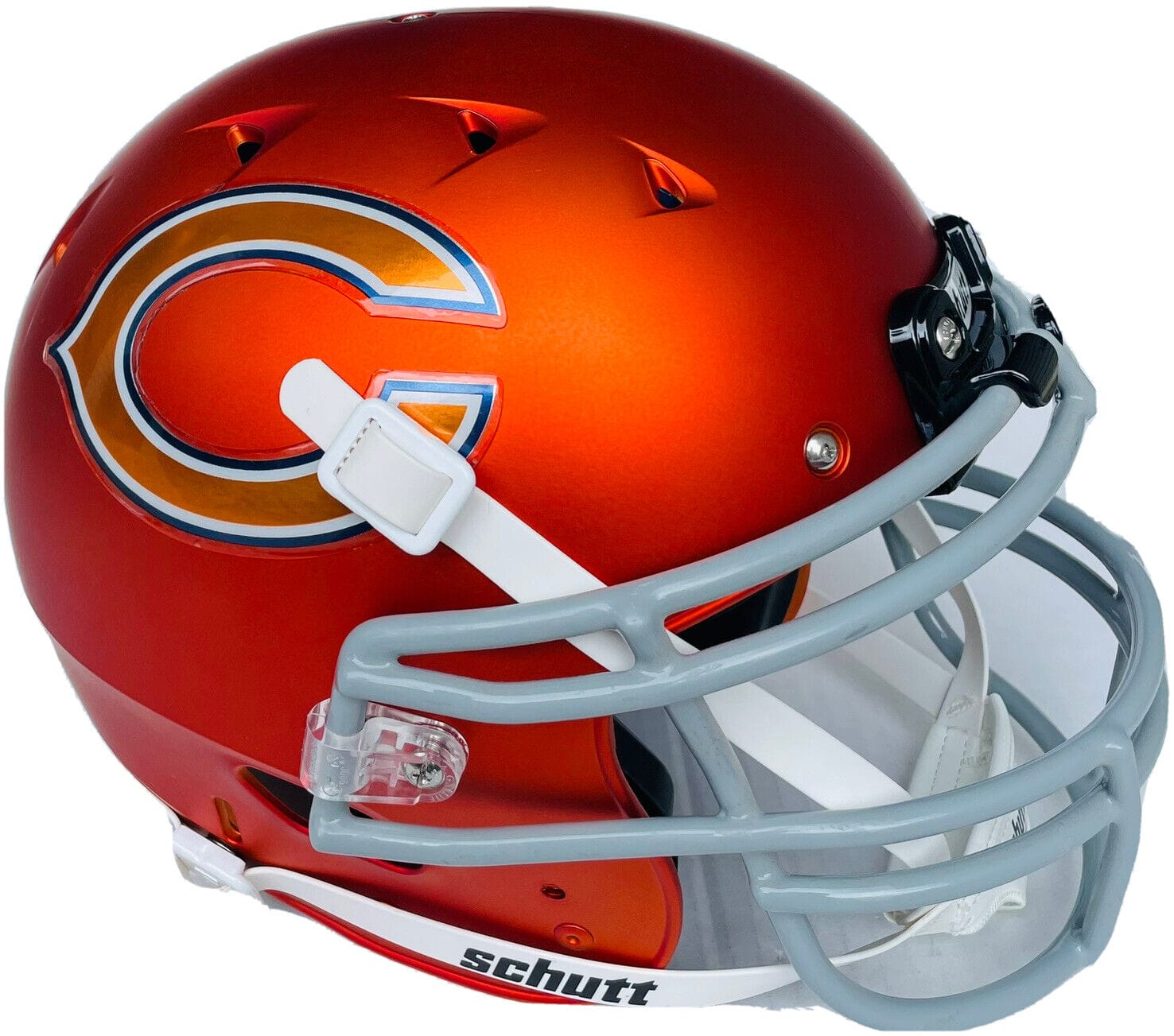 Chicago Bears Authentic FULL SIZE Custom Blaze Orange Helmet Justin