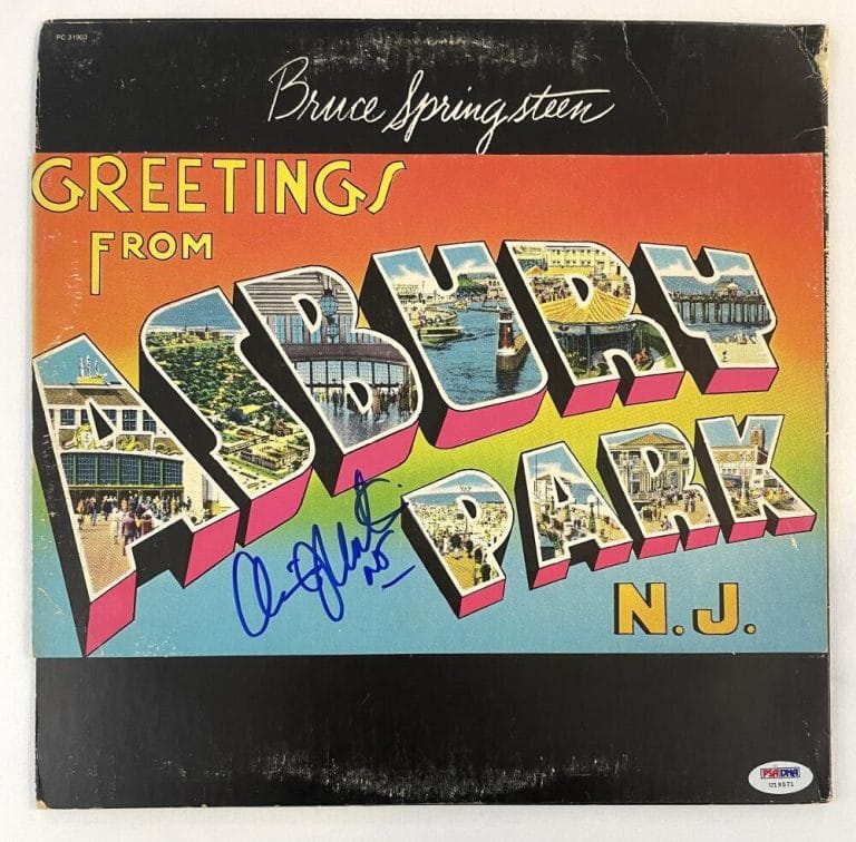 CHRIS CHRISTIE SIGNED AUTOGRAPH BRUCE SPRINGSTEEN WELCOME TO ASBURY PARK ALBUM COLLECTIBLE MEMORABILIA