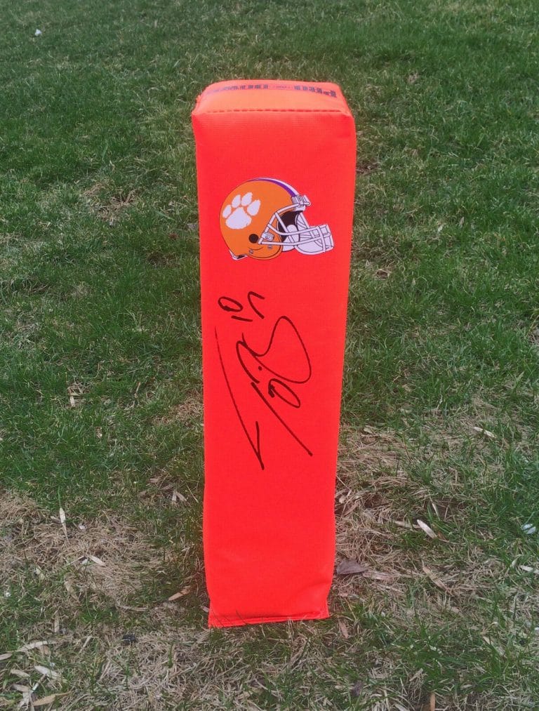 CLEMSON TIGERS #10 TAJH BOYD SIGNED AUTOGRAPHED FOOTBALL PYLON COA!
 COLLECTIBLE MEMORABILIA