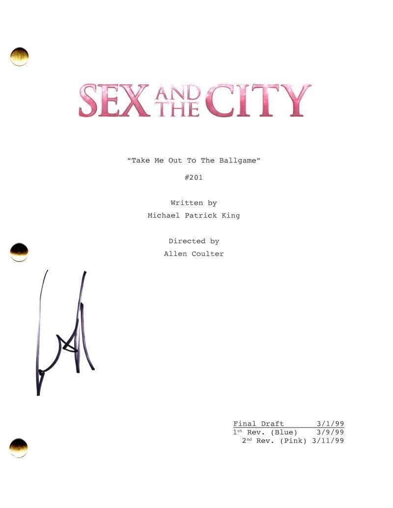 Cynthia Nixon Signed Autograph Sex and the City Full Script Screenplay  Miranda | Autographia