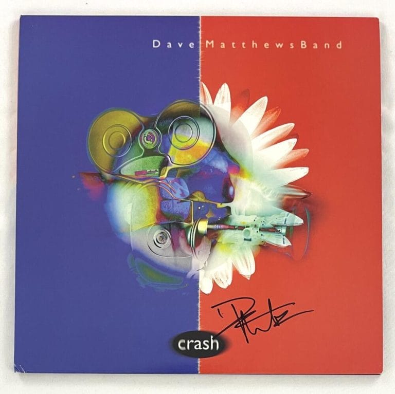 DAVE MATTHEWS SIGNED AUTOGRAPH ALBUM VINYL RECORD – CRASH – BAND DMB W/ JSA COA COLLECTIBLE MEMORABILIA