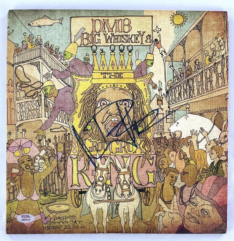 DAVE MATTHEWS SIGNED AUTOGRAPH ALBUM VINYL RECORD LP – BIG WHISKEY BAND PSA COA COLLECTIBLE MEMORABILIA