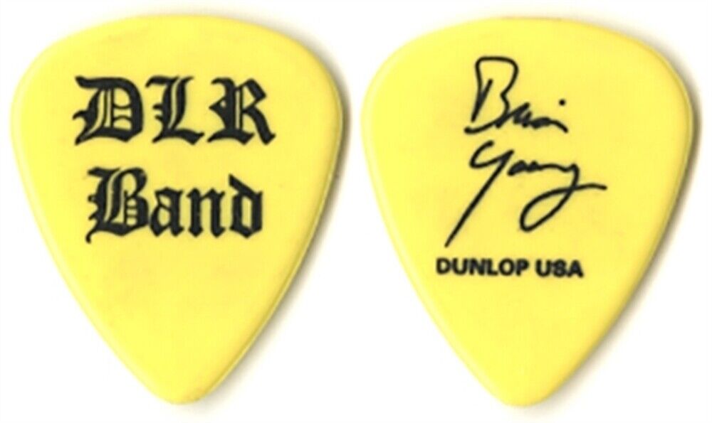 David Lee Roth 1999 Dlr Band Tour Brian Young Signature Guitar Pick Van 