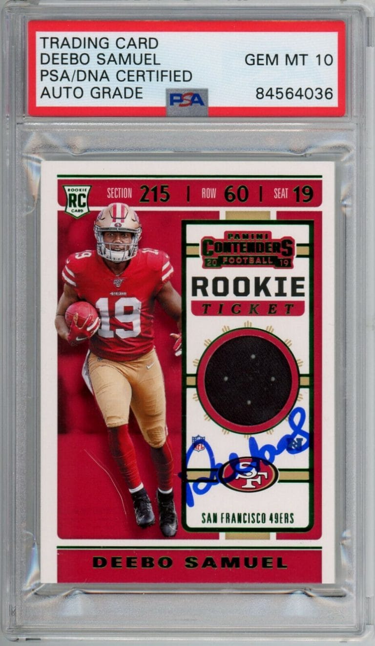 2019 Deebo Samuel 2024 Rookie Card auto/jsy/99