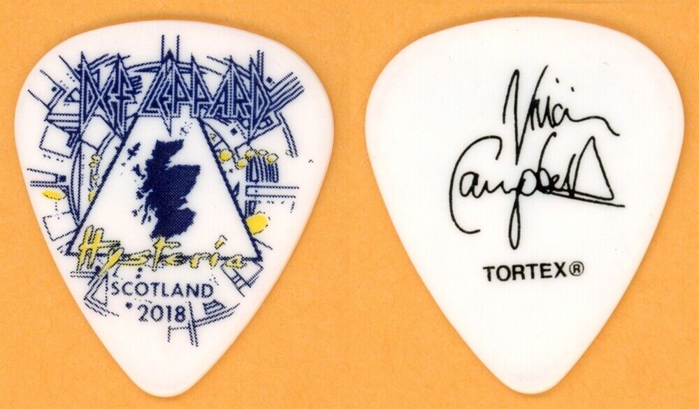 Def Leppard Vivian Campbell Vintage Guitar Pick - 2018 Hysteria Tour ...