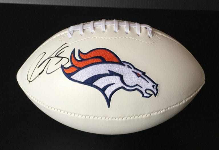 DENVER BRONCOS GARY KUBIAK SIGNED AUTOGRAPHED LOGO FOOTBALL COA! GO BRONCOS!
 COLLECTIBLE MEMORABILIA