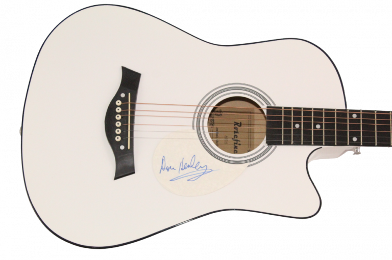 DON HENLEY EAGLES SIGNED AUTOGRAPH ACOUSTIC GUITAR – DESPERADO W/ JSA COA
 COLLECTIBLE MEMORABILIA