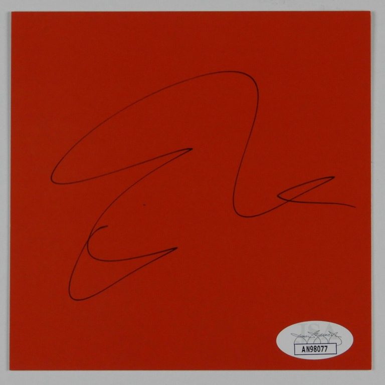 ED SHEERAN JSA SIGNED AUTOGRAPH CD INSERT CARD = EQUALS COLLECTIBLE MEMORABILIA