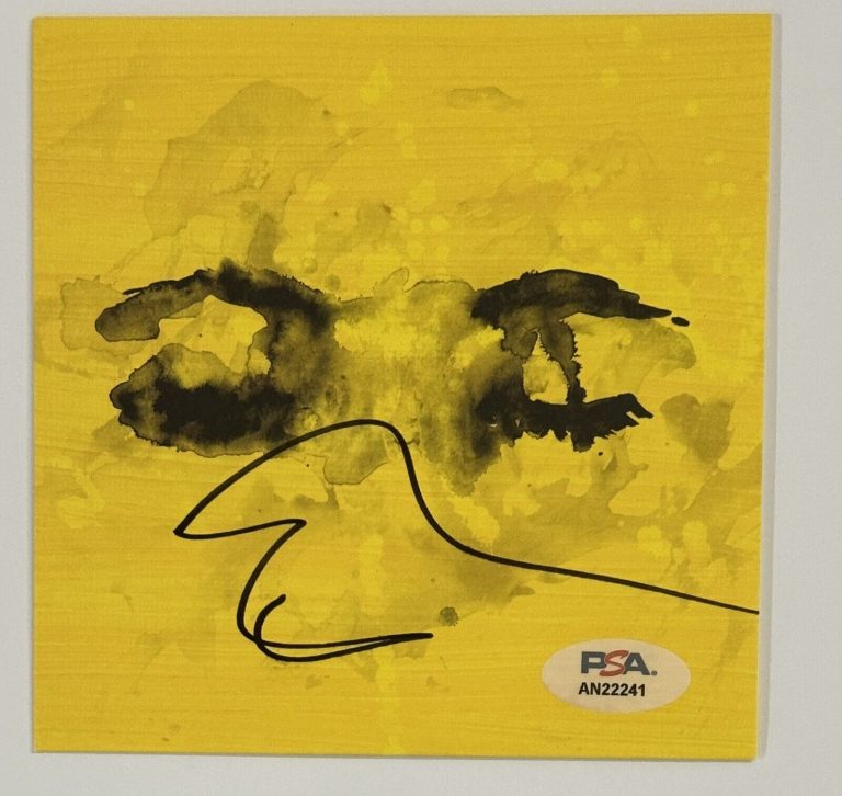 ED SHEERAN SIGNED EYES CLOSED CD SINGLE COVER PSA DNA COA AUTOGRAPHED SUBTRACT COLLECTIBLE MEMORABILIA