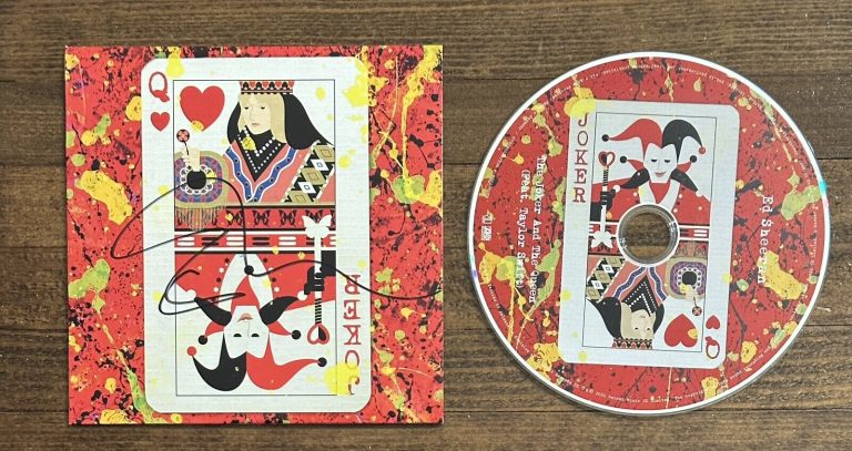 ED SHEERAN SIGNED JOKER AND THE QUEEN CD COVER BAS BECKETT COA AUTOGRAPH COLLECTIBLE MEMORABILIA