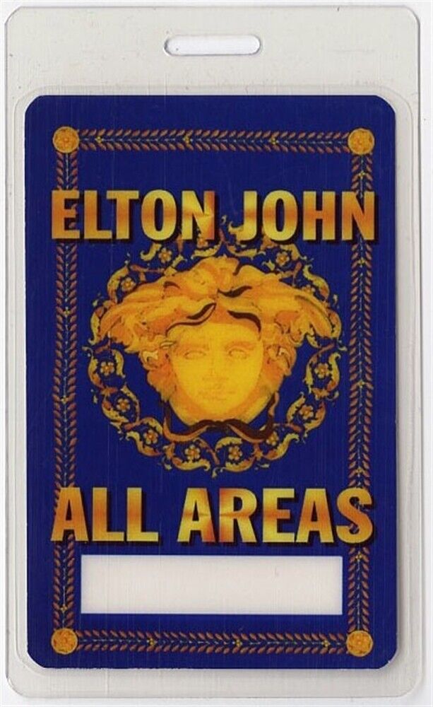 ELTON JOHN AUTHENTIC 1997-1998 CONCERT LAMINATED BACKSTAGE PASS BIG PICTURE TOUR
 COLLECTIBLE MEMORABILIA