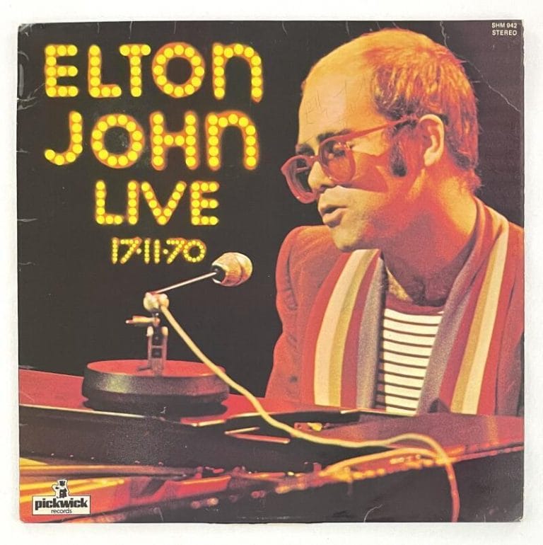 ELTON JOHN SIGNED AUTOGRAPH ALBUM VINYL RECORD LP – LIVE 17.11.70 W/ BECKETT COA COLLECTIBLE MEMORABILIA