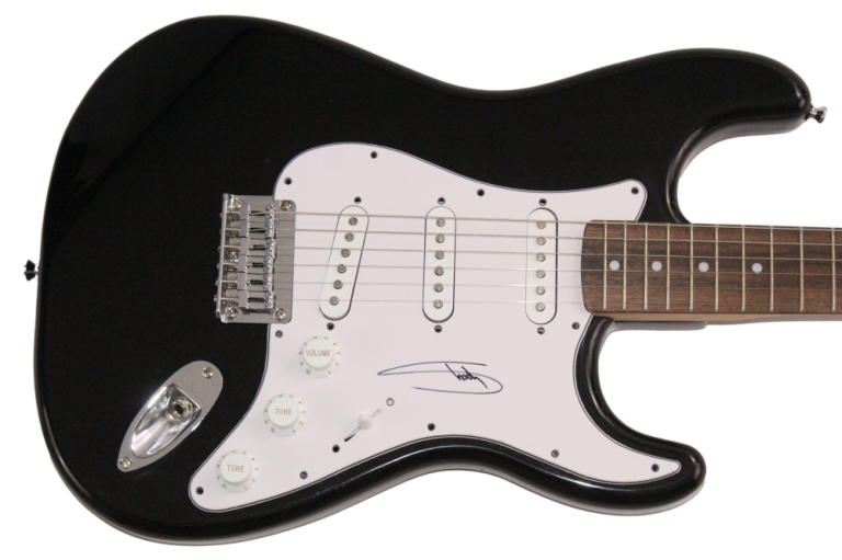 EMINEM SLIM SHADY SIGNED AUTOGRAPH BLACK FENDER ELECTRIC GUITAR W/ JSA COA COLLECTIBLE MEMORABILIA
