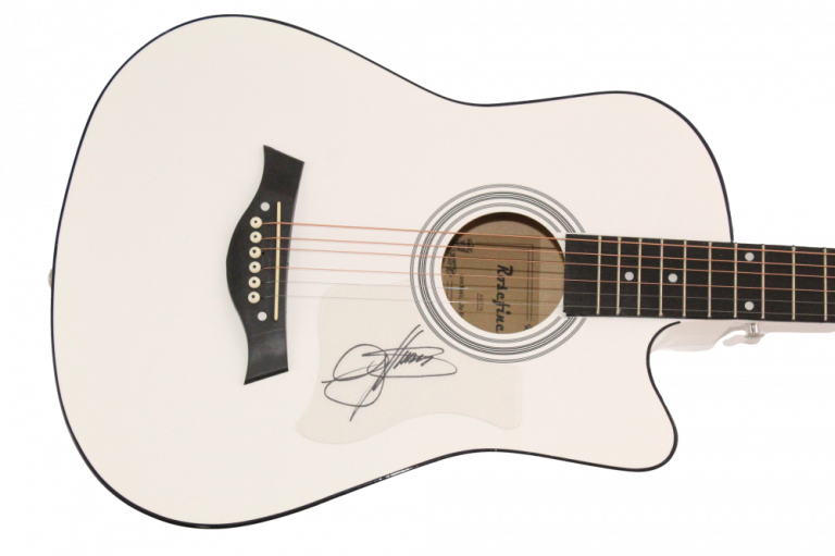 GENE SIMMONS KISS SIGNED AUTOGRAPH ACOUSTIC GUITAR – LOVE GUN W/ JSA COA
 COLLECTIBLE MEMORABILIA