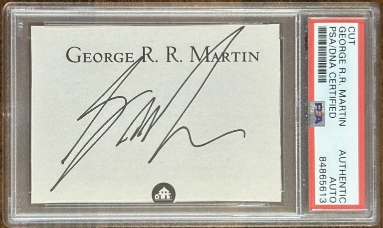 GEORGE RR MARTIN SIGNED BOOK CUT GAME OF THRONES AUTHOR AUTOGRAPH PSA DNA COA COLLECTIBLE MEMORABILIA