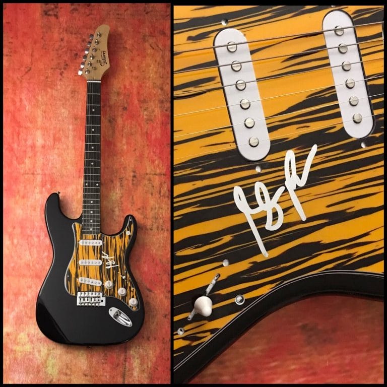 GFA AND THE FLECKTONES * BELA FLECK * SIGNED NEW ELECTRIC GUITAR B3 COA
 COLLECTIBLE MEMORABILIA