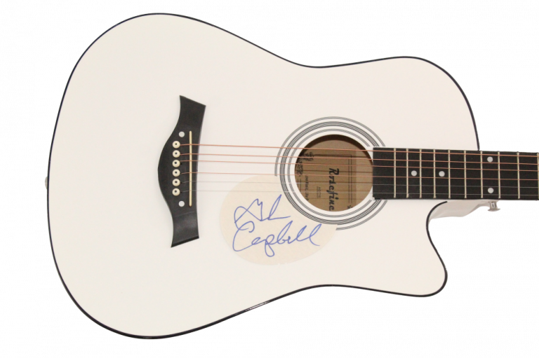 GLEN CAMPBELL SIGNED AUTOGRAPH ACOUSTIC GUITAR – RHINESTONE COWBOY W/ JSA COA
 COLLECTIBLE MEMORABILIA