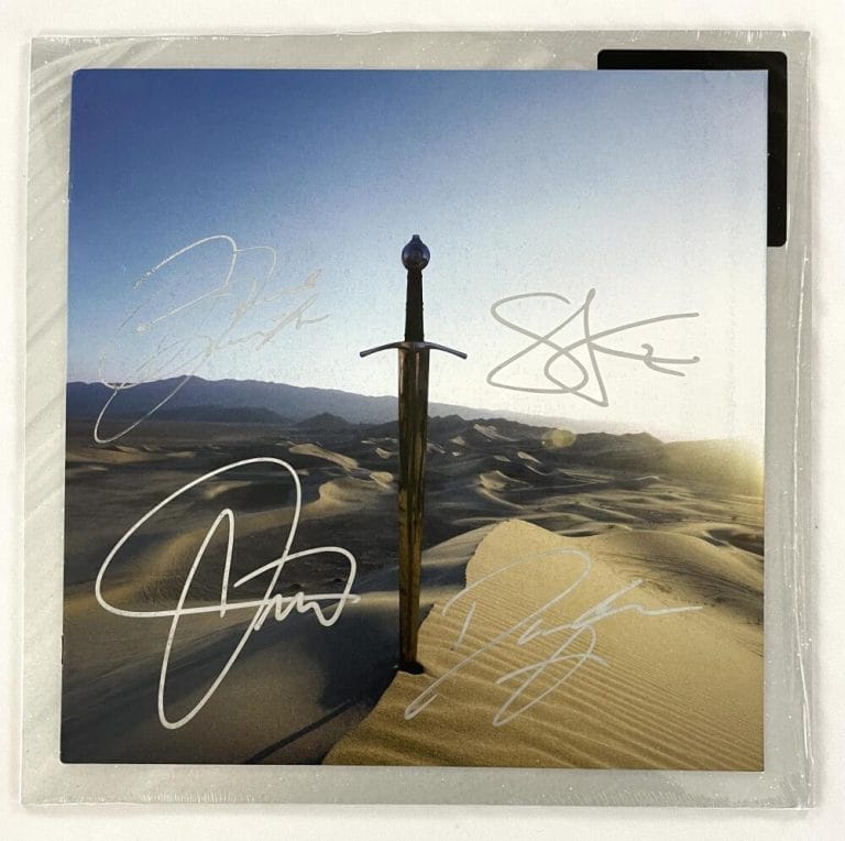 GRETA VAN FLEET FULL BAND SIGNED AUTOGRAPH 12×12 STARCATCHER LP BOOKLET JSA COA COLLECTIBLE MEMORABILIA
