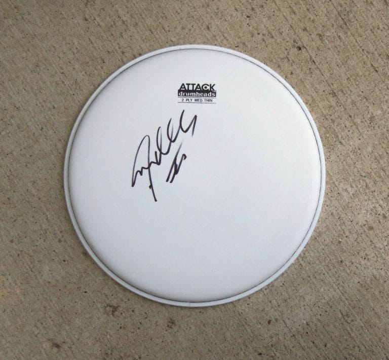 GUNS N ROSES STEVEN ADLER SIGNED AUTOGRAPHED DRUM HEAD COA! PROOF
 COLLECTIBLE MEMORABILIA