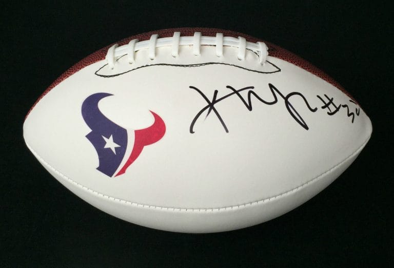 HOUSTON TEXANS #30 KEVIN JOHNSON SIGNED AUTOGRAPHED FOOTBALL COA! #16 PICK
 COLLECTIBLE MEMORABILIA