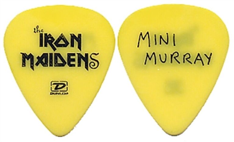 Iron Maidens 2007 concert tour custom Sara Marsh stage Guitar Pick ...