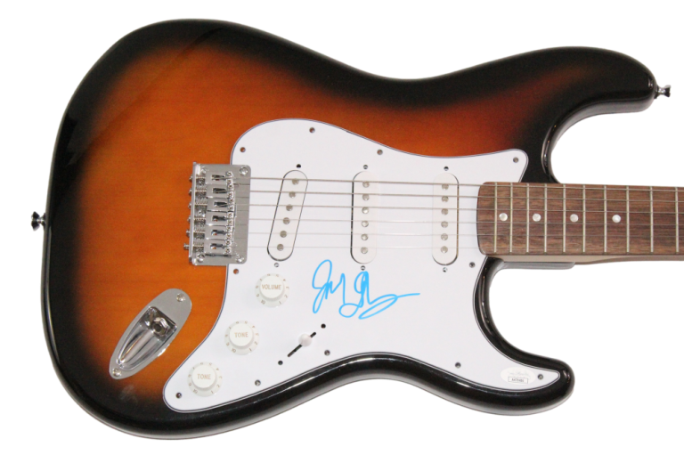 JACK JOHNSON SIGNED AUTOGRAPH FENDER ELECTRIC GUITAR – ON AND ON W/ JSA COA COLLECTIBLE MEMORABILIA