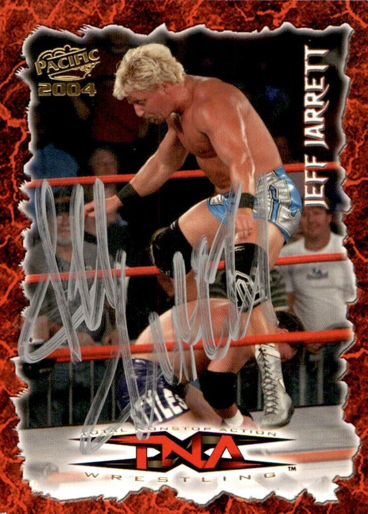 JEFF JARRETT SIGNED 2004 PACIFIC TNA CARD #24 WWE WWF
 COLLECTIBLE MEMORABILIA
