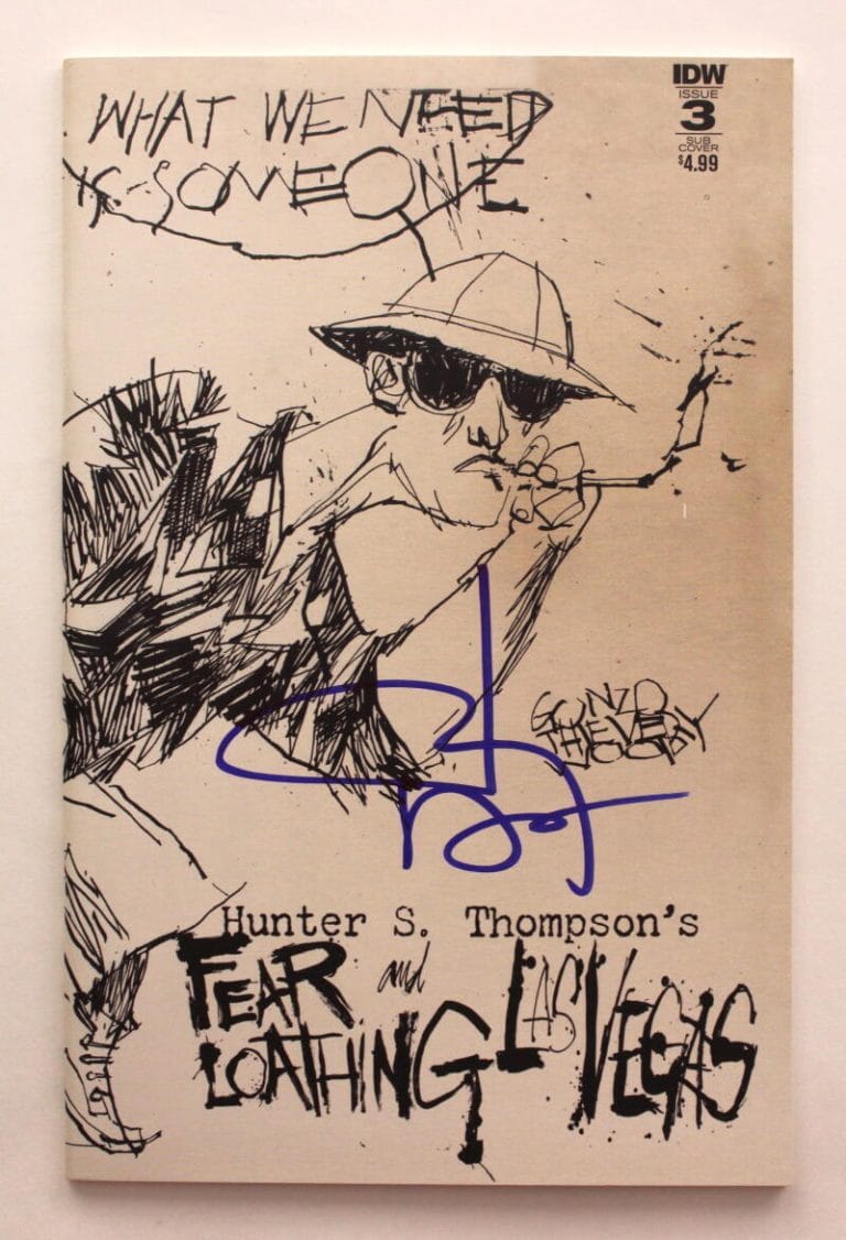 JOHNNY DEPP SIGNED AUTOGRAPH FEAR AND LOATHING IN LAS VEGAS COMIC BOOK – BECKETT COLLECTIBLE MEMORABILIA