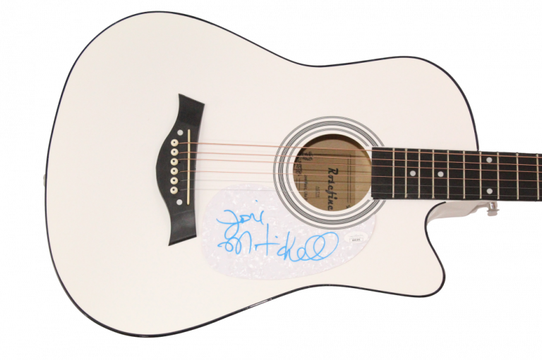 JONI MITCHELL SIGNED AUTOGRAPH ACOUSTIC GUITAR – BLUE CLOUDS MINGUS W/ JSA COA
COLLECTIBLE MEMORABILIA