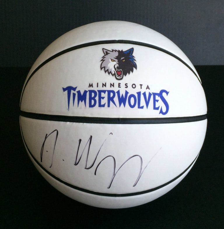 JSA MINNESOTA TIMBERWOLVES ANDREW WIGGINS SIGNED AUTOGRAPHED BASKETBALL NBA ROY
 COLLECTIBLE MEMORABILIA