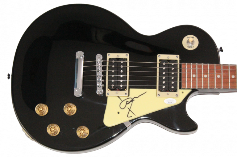 JULIAN CASABLANCAS SIGNED AUTOGRAPH GIBSON EPIPHONE LES PAUL GUITAR – JSA COA
 COLLECTIBLE MEMORABILIA
