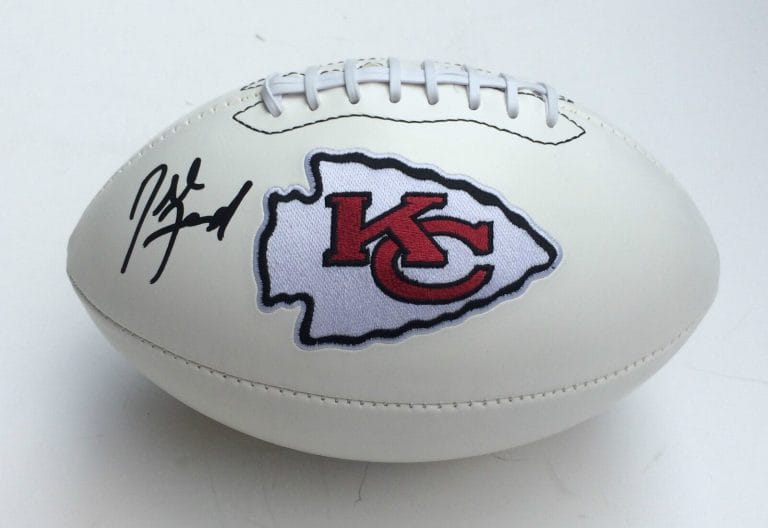 KANSAS CITY CHIEFS #55 DEE FORD SIGNED AUTOGRAPHED LOGO FOOTBALL COA! PROOF
 COLLECTIBLE MEMORABILIA