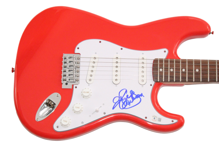 KELLY CLARKSON SIGNED AUTOGRAPH RED FENDER ELECTRIC GUITAR BREAKAWAY BECKETT COA COLLECTIBLE MEMORABILIA