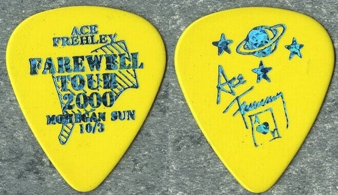 KISS 2000 Farewell concert tour Ace Frehley Guitar Pick - Mohegan Sun ...