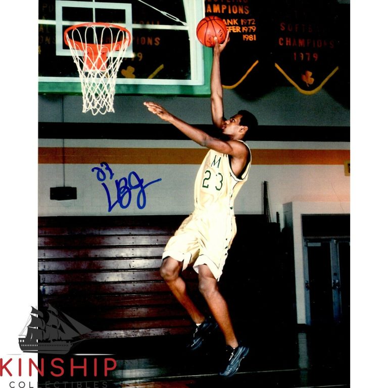 LEBRON JAMES SIGNED 8×10 PHOTO JSA LOA AUTO GRADE 10 VINTAGE AUTO SVSM RARE B799 COLLECTIBLE MEMORABILIA