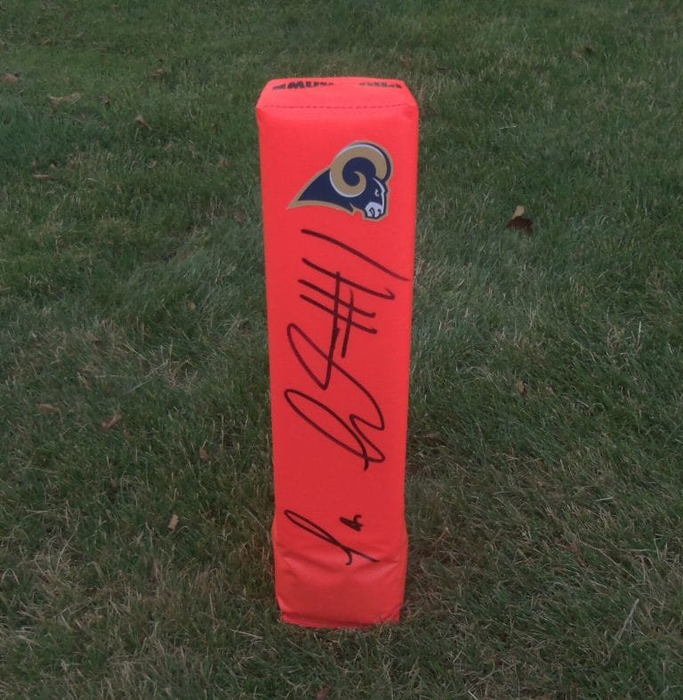 LOS ANGELES RAMS #11 TAVON AUSTIN SIGNED AUTOGRAPHED FOOTBALL PYLON COA! PROOF!
 COLLECTIBLE MEMORABILIA