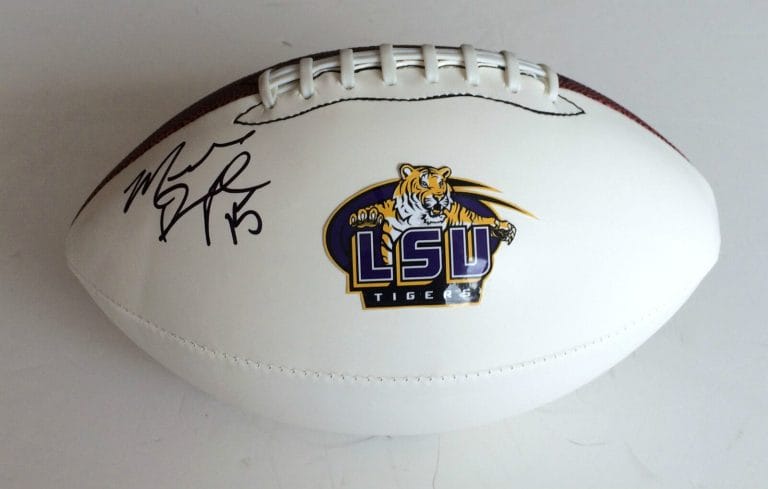 LSU TIGERS #15 MALACHI DUPRE SIGNED AUTOGRAPHED FOOTBALL COA! PROOF!
 COLLECTIBLE MEMORABILIA
