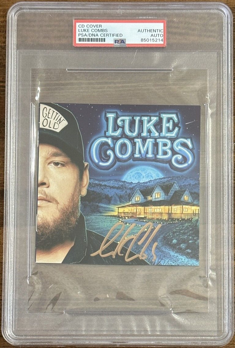LUKE COMBS SIGNED CD COVER GETTIN OLD AUTOGRAPHED PSA DNA COA CERTIFIED AUTO COLLECTIBLE MEMORABILIA