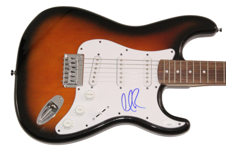 MARC ROBERGE OAR OF A REVOLUTION SIGNED AUTOGRAPH FENDER ELECTRIC GUITAR JSA COA COLLECTIBLE MEMORABILIA