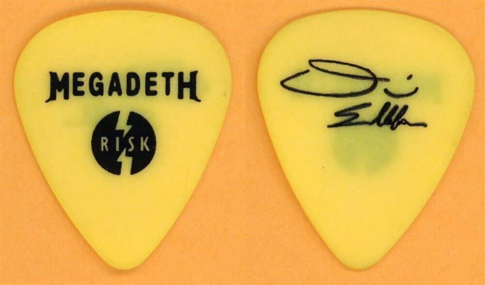 Megadeth Dave Ellefson Vintage Guitar Pick - 1999 Risk Tour | Autographia