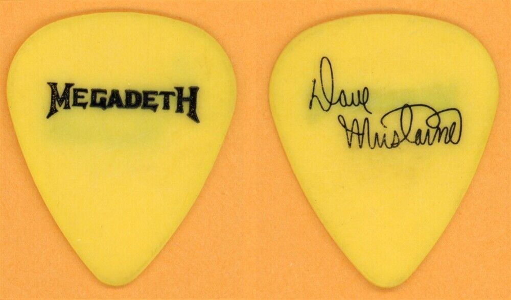 Megadeth Dave Mustaine Vintage Guitar Pick - 1999 Risk Tour (VARIANT ...