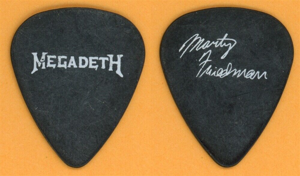 Megadeth Marty Friedman GUITAR PICK - 1995 YOUTHANASIA TOUR | Autographia