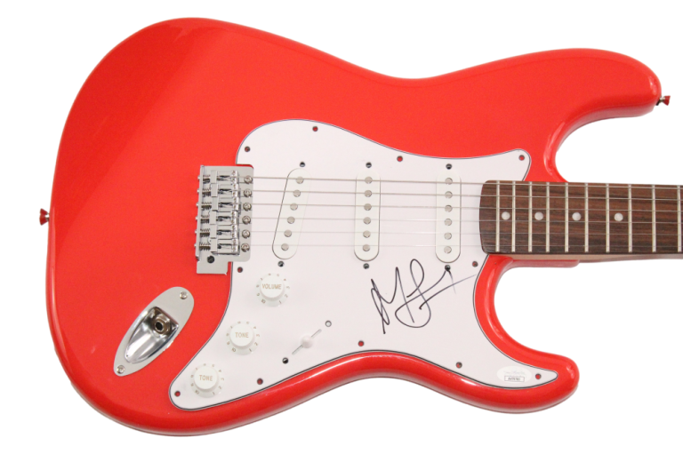 MIRANDA LAMBERT SIGNED AUTOGRAPH RED FENDER ELECTRIC GUITAR – REVOLUTION JSA COA COLLECTIBLE MEMORABILIA