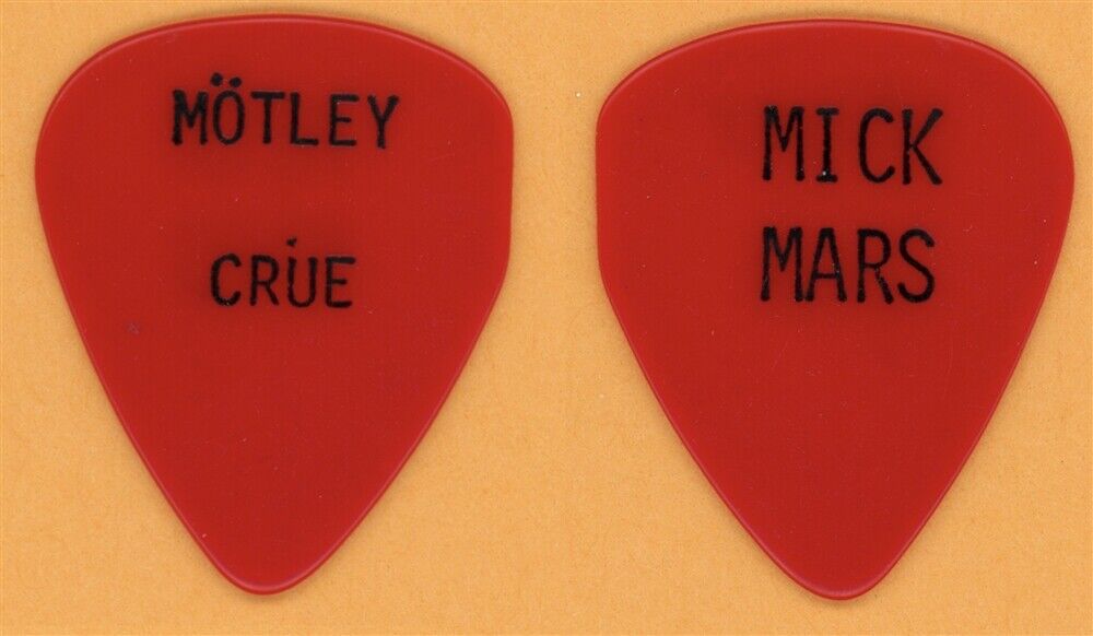 Motley Crue FTW Mick Mars 2nd Vintage Guitar Pick - 1984 Shout at The ...