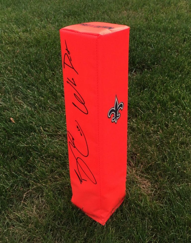 NEW ORLEANS SAINTS #10 BRANDIN COOKS SIGNED AUTOGRAPHED FOOTBALL PYLON COA
 COLLECTIBLE MEMORABILIA