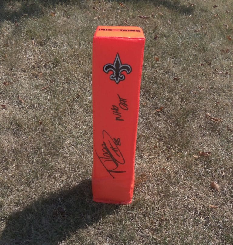 NEW ORLEANS SAINTS #88 NICK TOON SIGNED AUTOGRAPHED FOOTBALL PYLON COA PROOF
 COLLECTIBLE MEMORABILIA